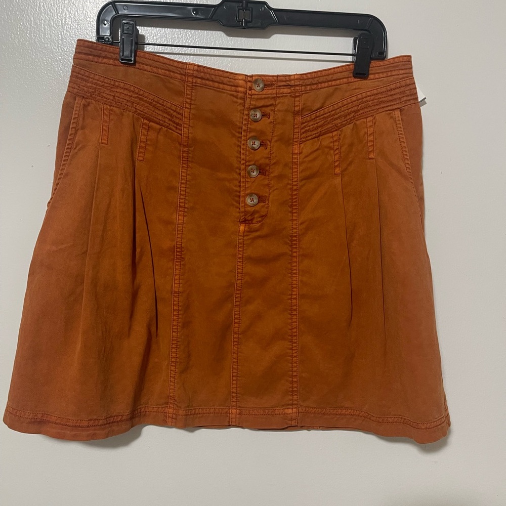 Anthropologie Briony button front skirt size 12 - Picture 2 of 5